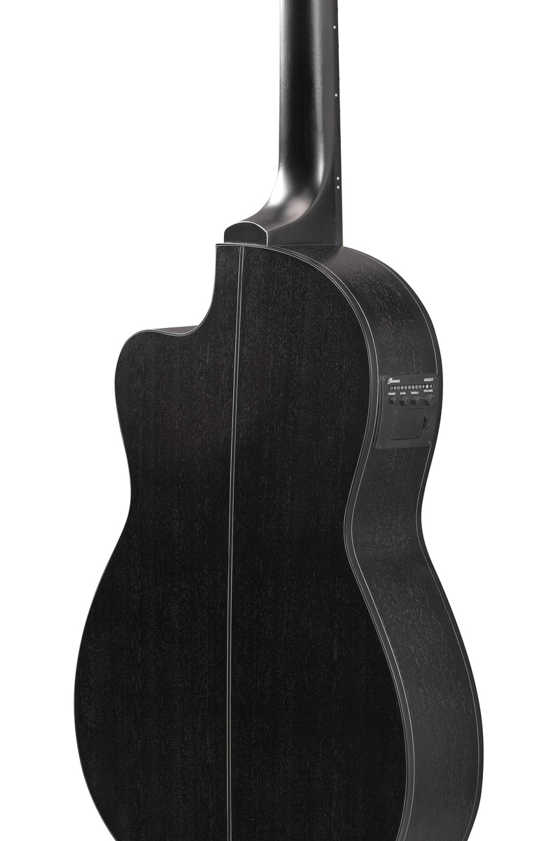 Ibanez GA5MHTCE-WK OPEN PORE WEATHERED BLACK Chitarra Classica Elettrificata