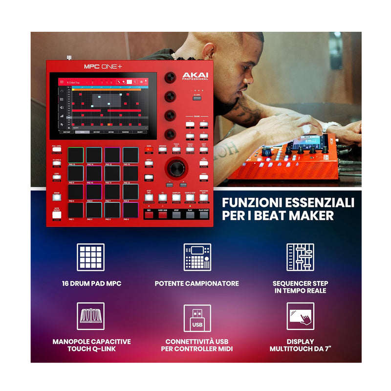 Akai MPC ONE + Controller Standalone (senza utilizzo del PC) con Wi-Fi Bluetooth