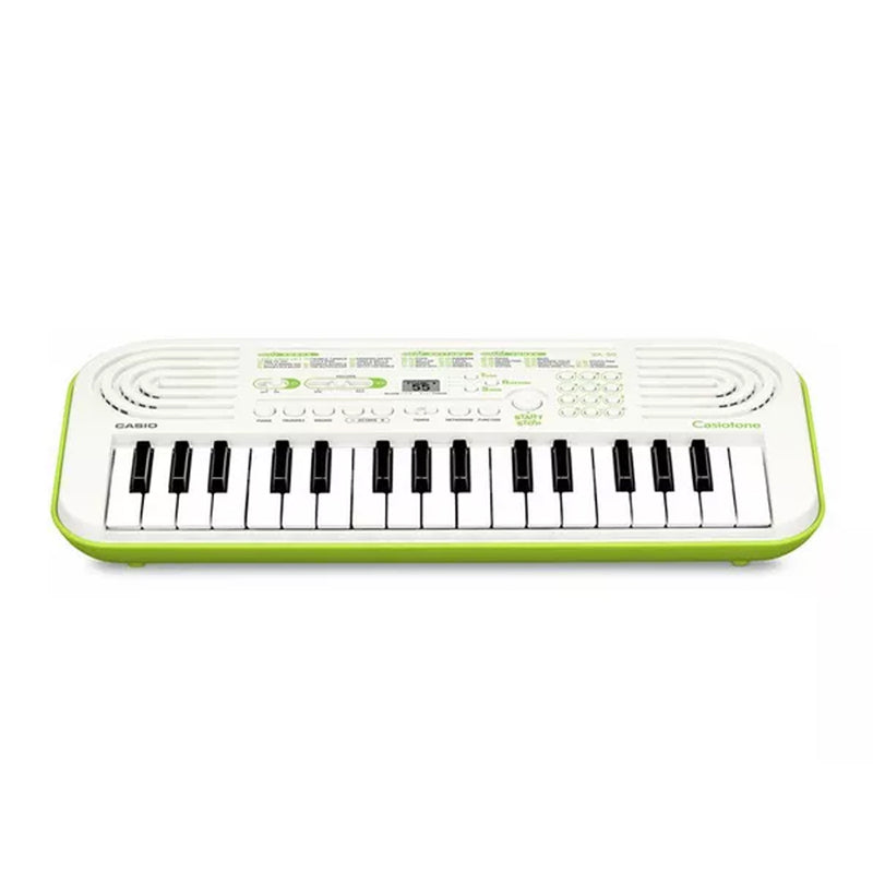 Casio SA-50 Mini Tastiera a 32 tasti, Bianco/Giallo Limone + Bag + Alimentatore