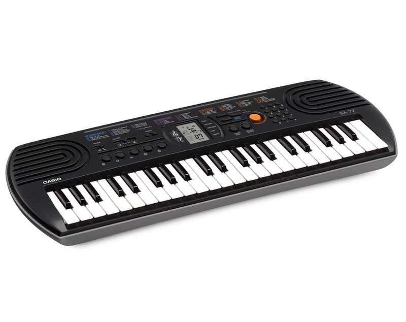 Casio SA-77 Mini Tastiera polifonica 8 Voci e 44 tasti + Alimentatore Originale