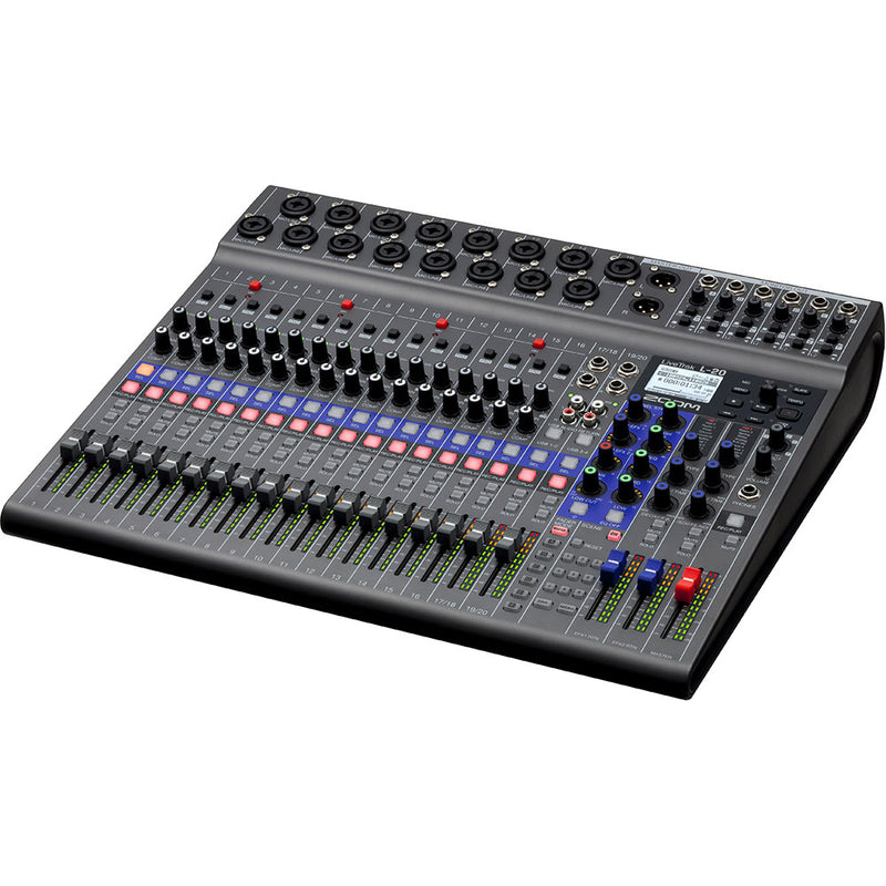 Zoom LiveTrack L-20 Mixer digitale 20 canali registra 20 canali su una scheda SD