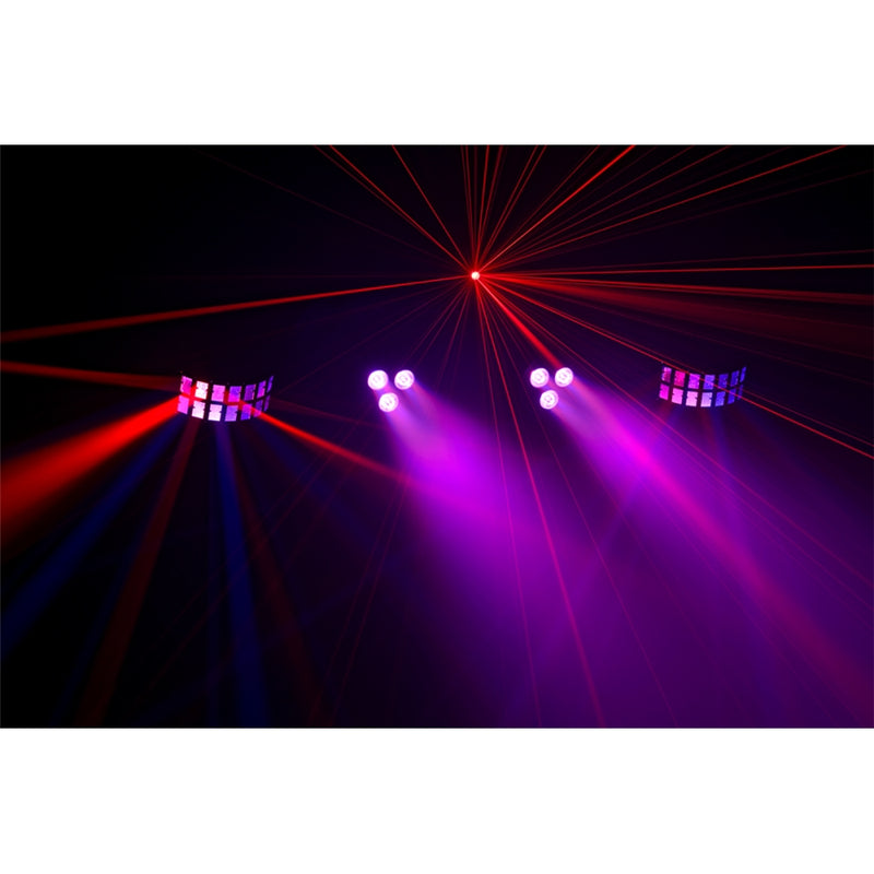 Algam Lighting FLORIDABAR-II Sistema luci 2PAR LED RGB 2 fari DERBY e un LASER