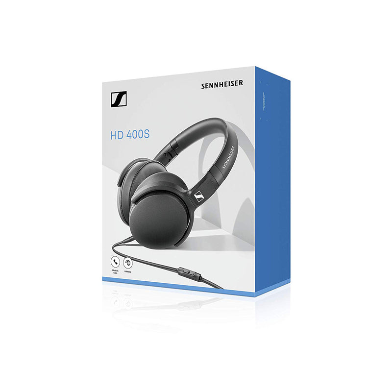 Sennheiser HD400S Cuffia con cavo, microfono e comandi x chiamate e musica, Nero