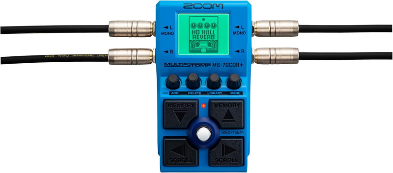 Zoom MS-70CDR+ Pedale EFX x Chitarra con chorus, delay, reverb e altri 140 EFX