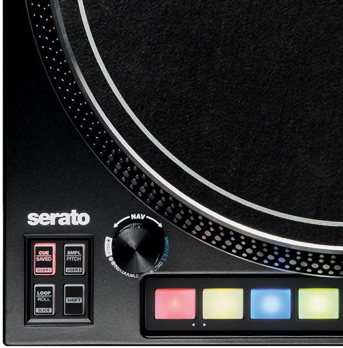 Reloop RP-8000 MK2 Giradischi Dj progettato x integrazione Serato DJ Pro, Black