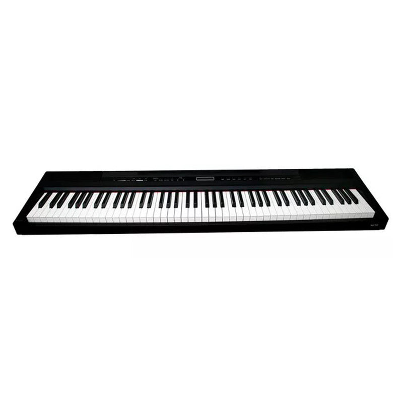 FBT E-Chord SP10 BLK Piano Digit 88T Pesati Nero + Supporto in legno tre pedali