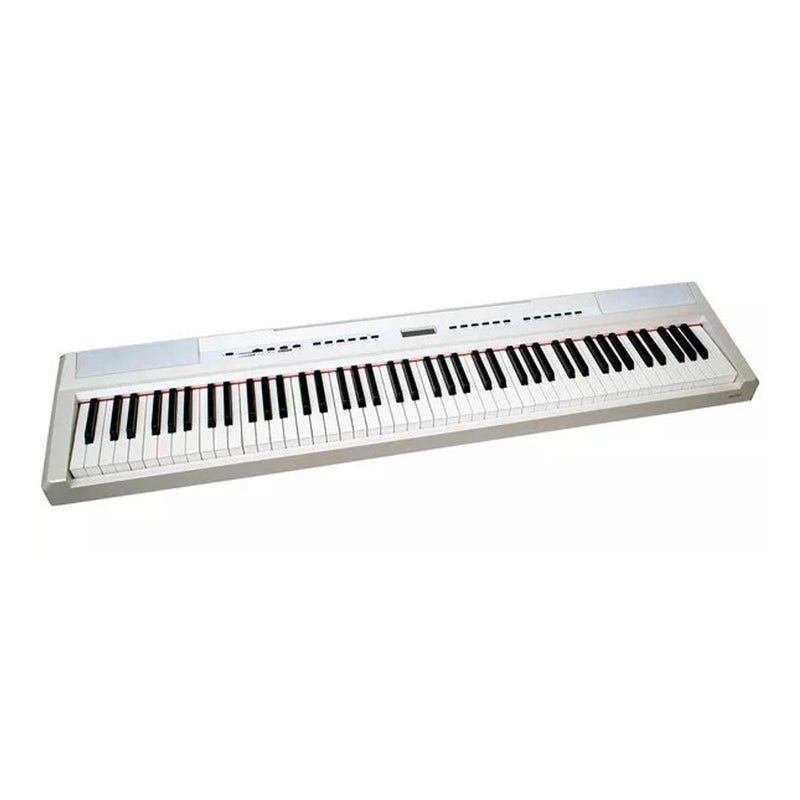 FBT E-Chord SP10 WHT Piano Digit 88T Pesati Bianco + Supporto legno tre pedali