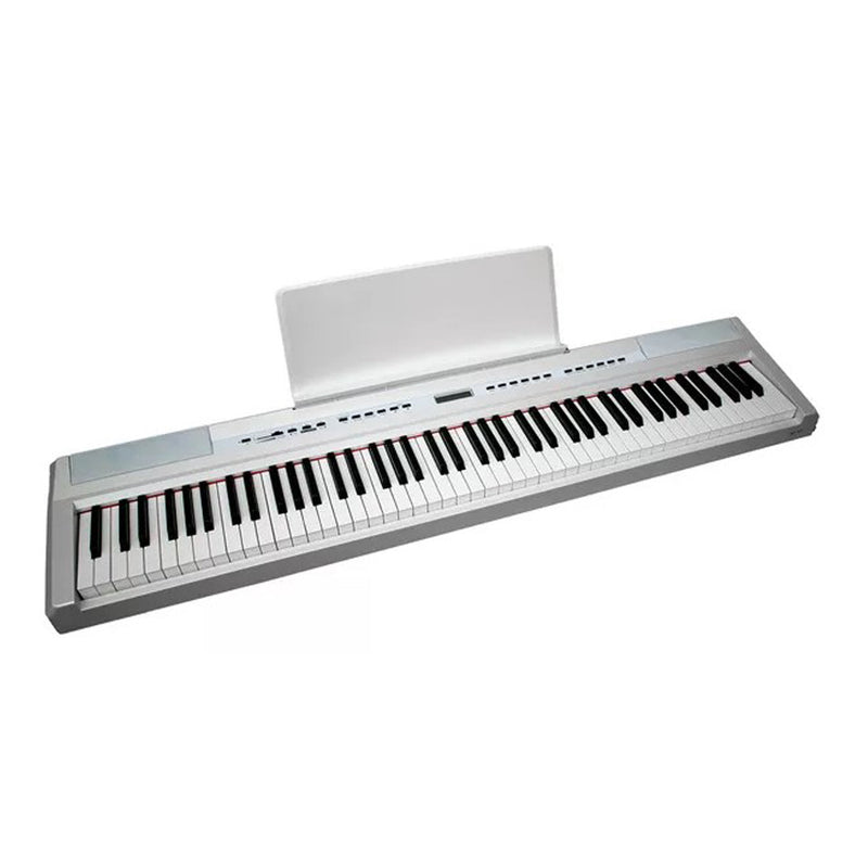 FBT E-Chord SP10 WHT Piano Digit 88T Pesati Bianco + Supporto legno tre pedali