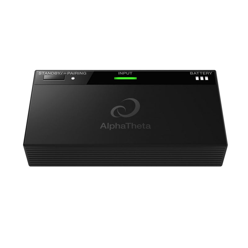 AlphaTheta HDJ-F10-TX Cuffia Pro wireless x Dj + trasmettitore HP-TX01, Nera