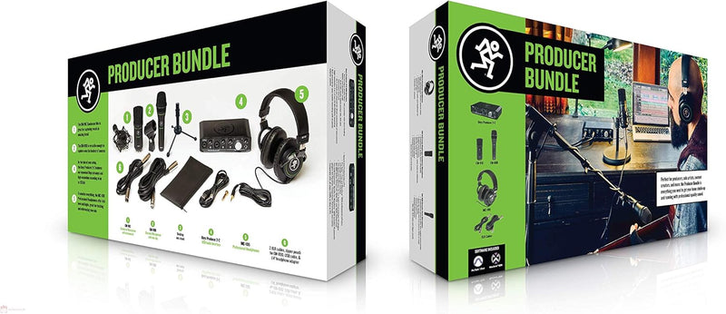 Mackie PRODUCER BUNDLE Interfaccia Audio +Mic a condensatore e dinamico + Cuffia