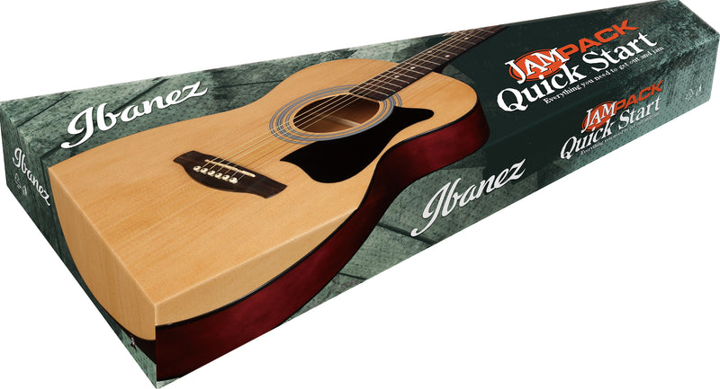 Ibanez VC50NJP-OPN Jam Pack Quick Start Chitarra Acustica Natural + accessori