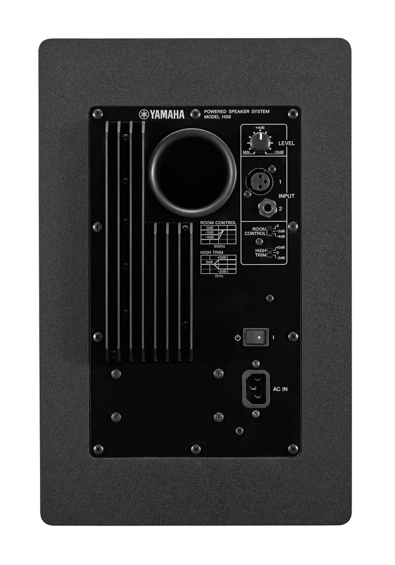 Yamaha HS8 Monitor Cassa Attiva Professionale da Studio a due vie 120w, Nera